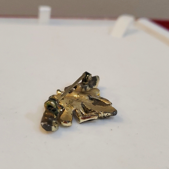 Vintage Enamel and Rhinestone Bee Brooch Unsigned Coro? - Picture 6 of 6